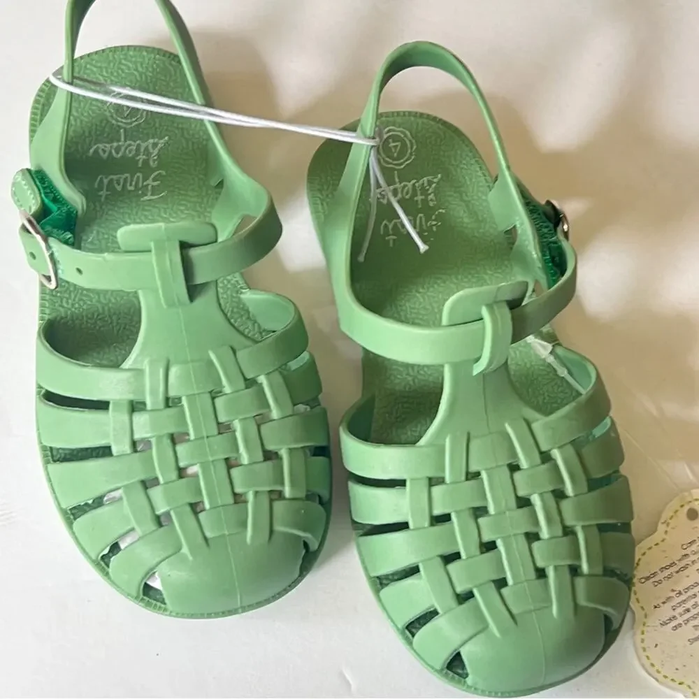 First Steps Fisherman Style Secure Ankle Strap Sandals Sz (4) 9-12M